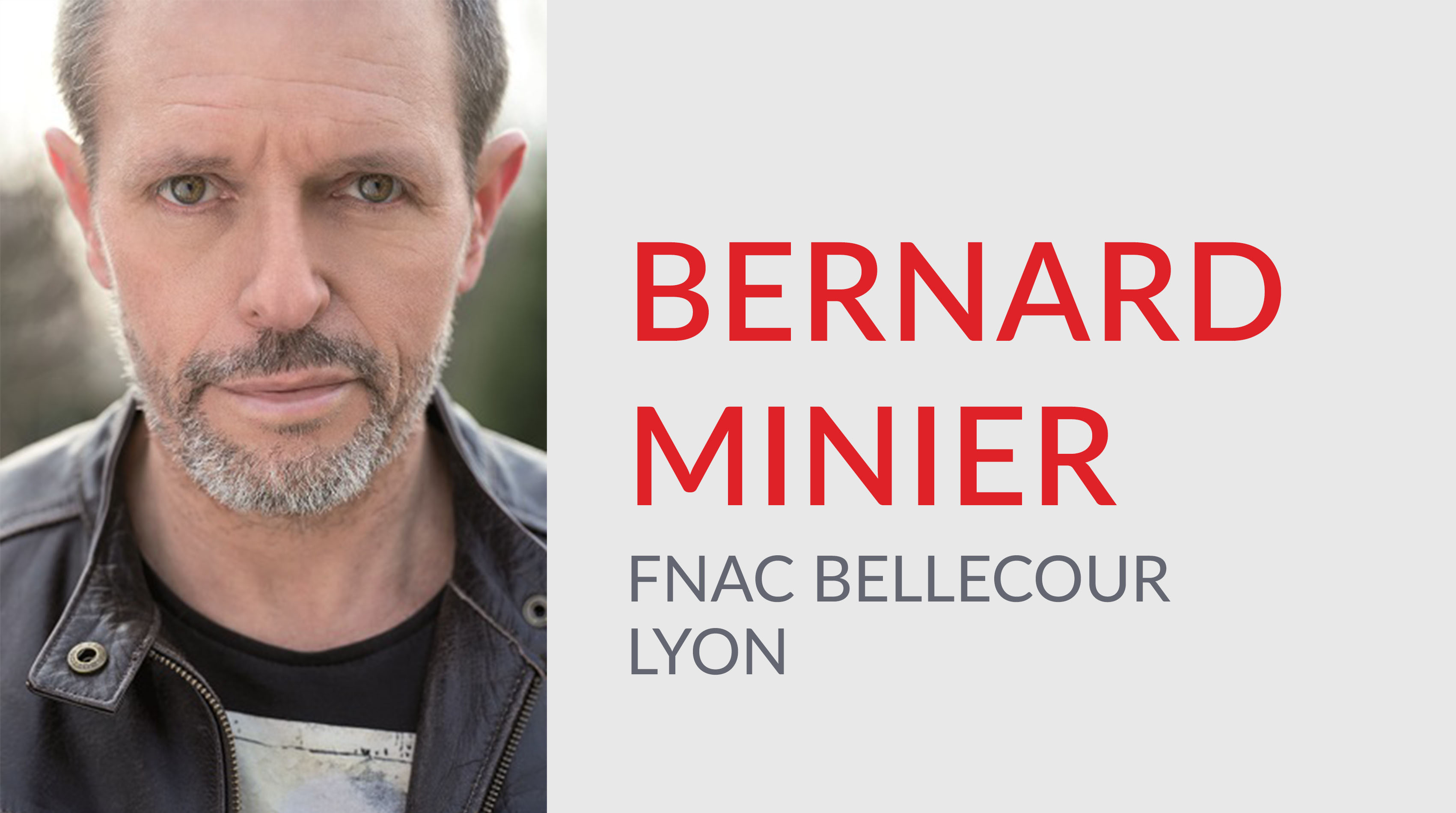 RENCONTRE AVEC BERNARD MINIER À LA FNAC LYON BELLCOUR