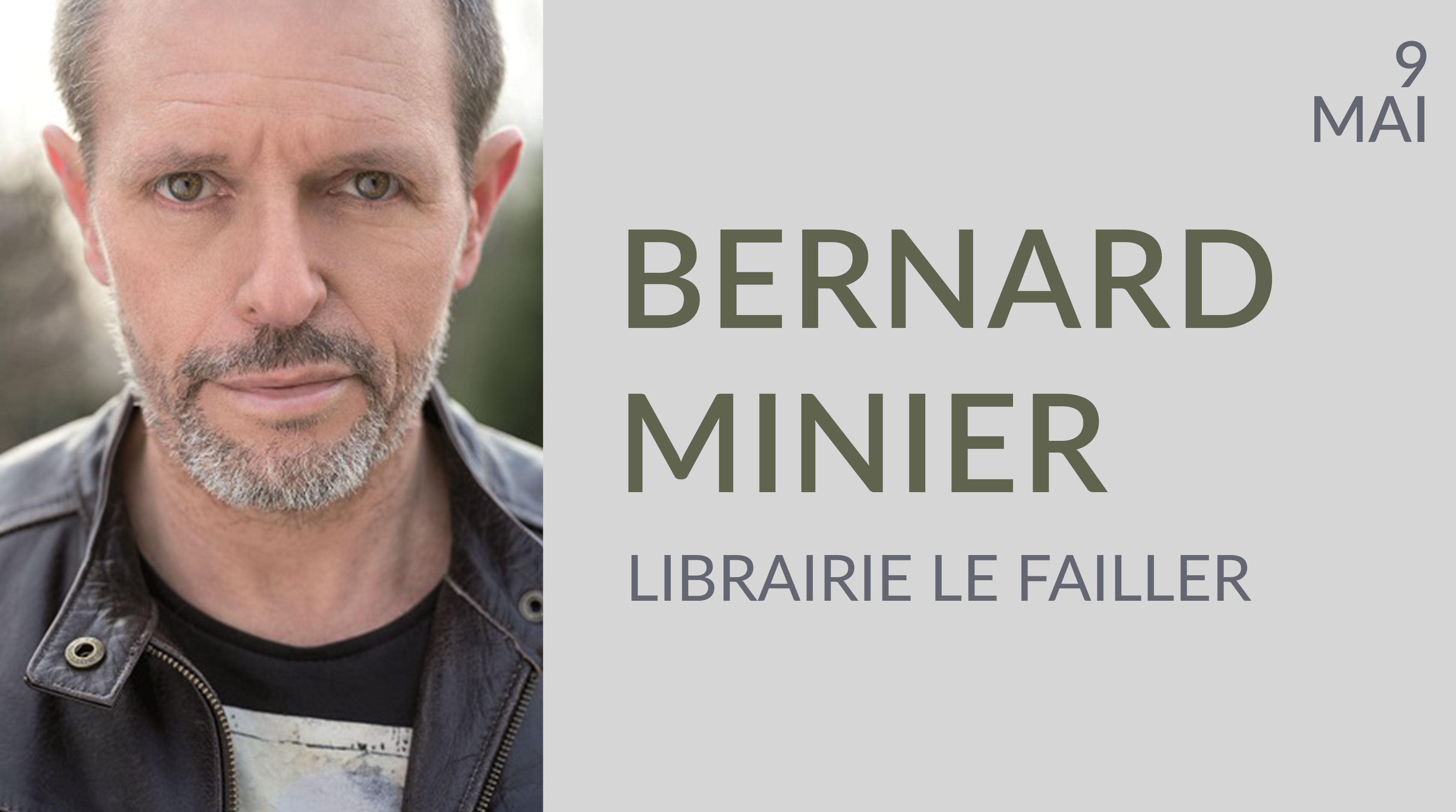 BERNARD MINIER À LA LIBRAIRIE LE FAILLER -  RENNES