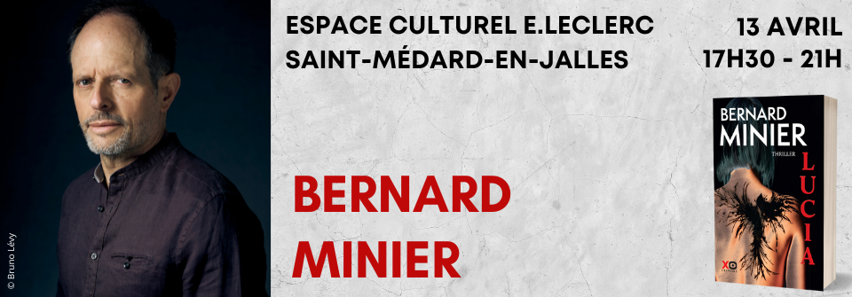 Bernard Minier en dédicace à Saint-Médard-en-Jalles