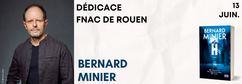 Bernard Minier en dédicace à la Fnac de Rouen